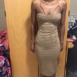 Fashion Nova velvet material dress.